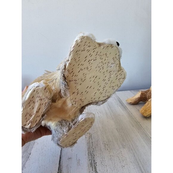 Vintage Pier 1 sisal bottle brush realistic bunny rabbit Easter decor flowers li - Picture 8 of 9